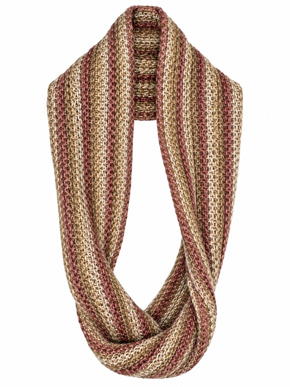 Coldwater Creek One Size Knit Infinity Scarf Multicolor Chunky Loop